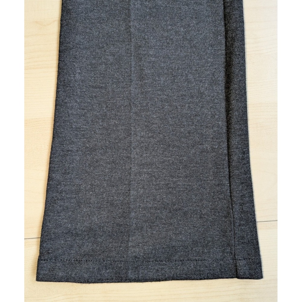 NWT THEORY Low Rise Charcoal Smooth Knit Ponte Flare Trouser Pants Made in USA 4 - Picture 7 of 14